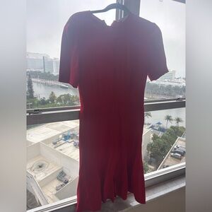 Stella McCartney Deep Red Midi Dress